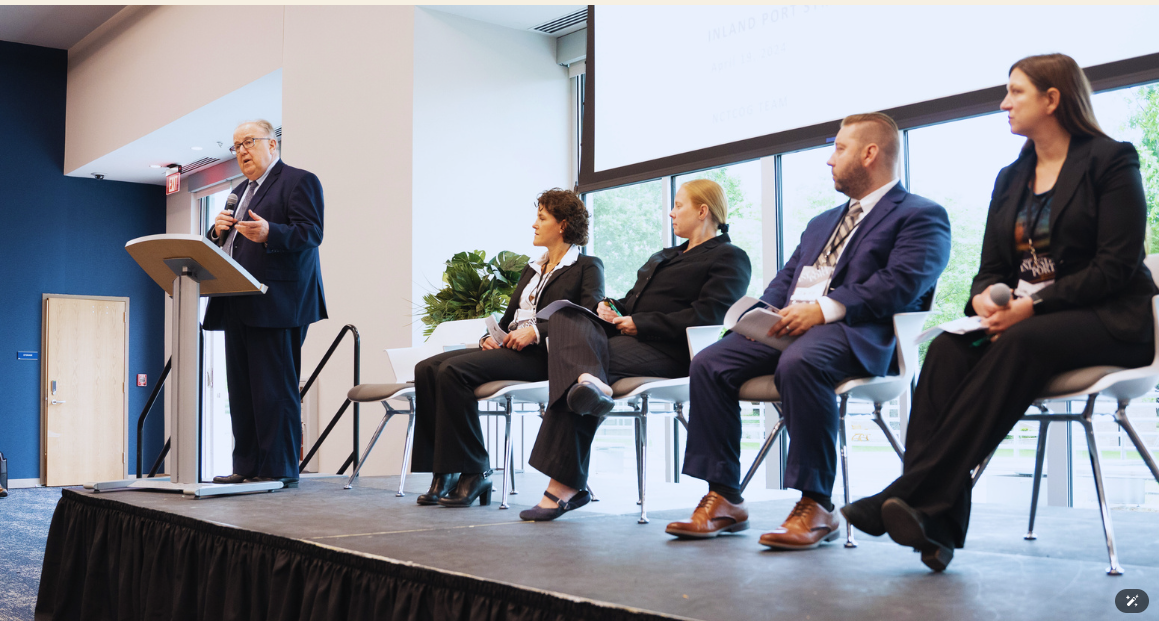 Leaders connecting at a past Dallas County Inland Port Symposium